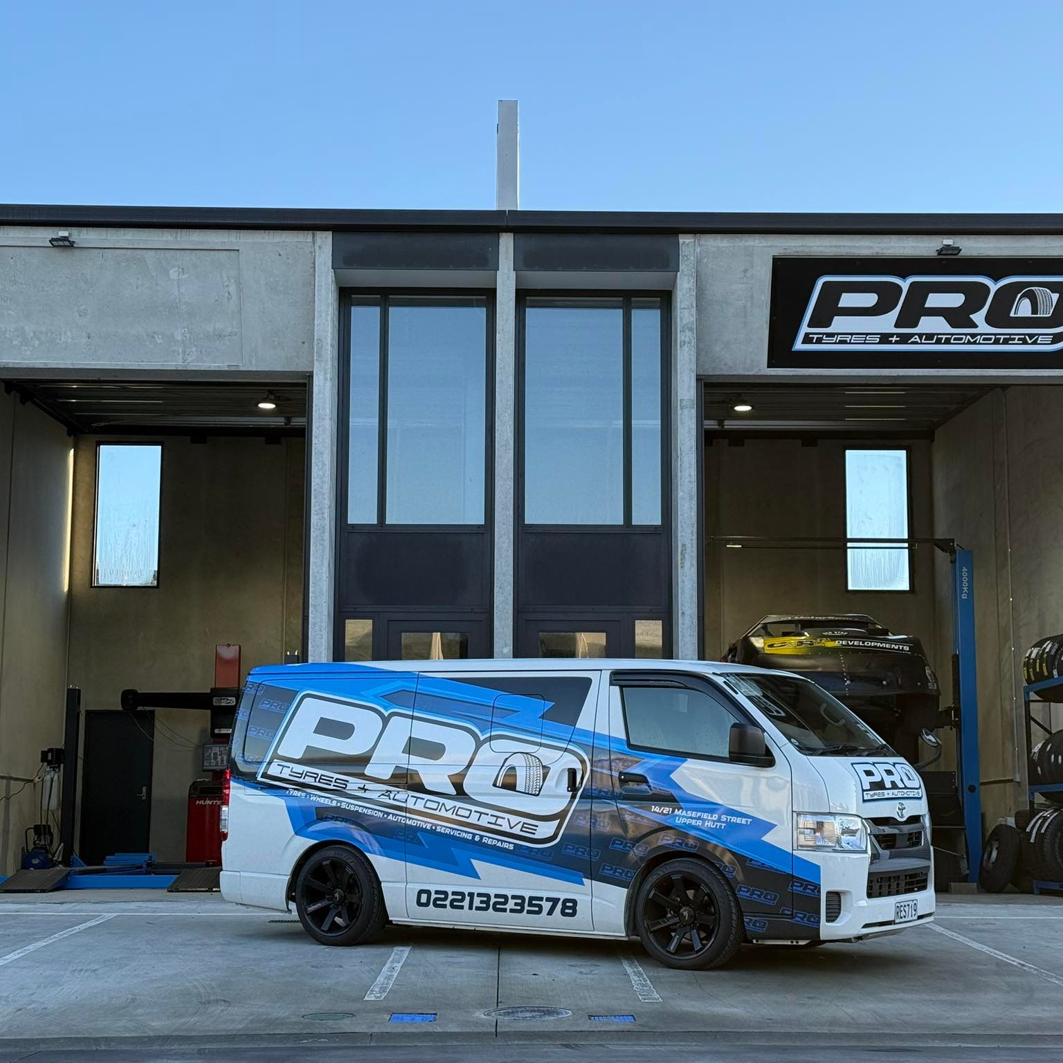 Professional automotive workshop